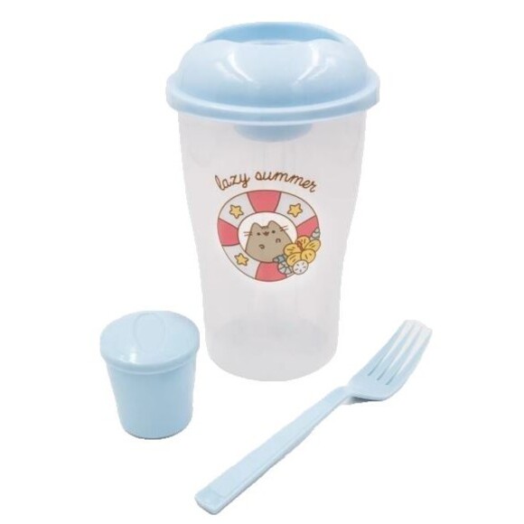 Pusheen Box Exclusive Reusable Salad Shaker Food Lunch Container NEW Sealed 2019 - Picture 1 of 3